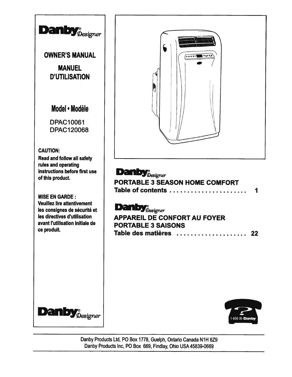 Danby premiere air conditioner manual