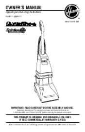 Hoover Steamvac Widepath Ls User Manual